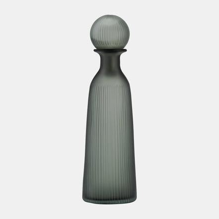 Green Smoke Vase with Lid