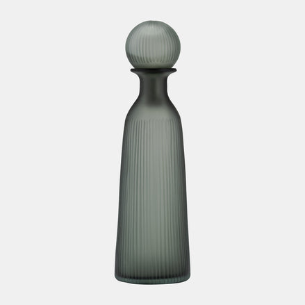 Green Smoke Vase with Lid