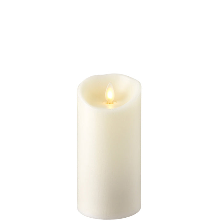 Candle Pillar Push Flame 3"x6"