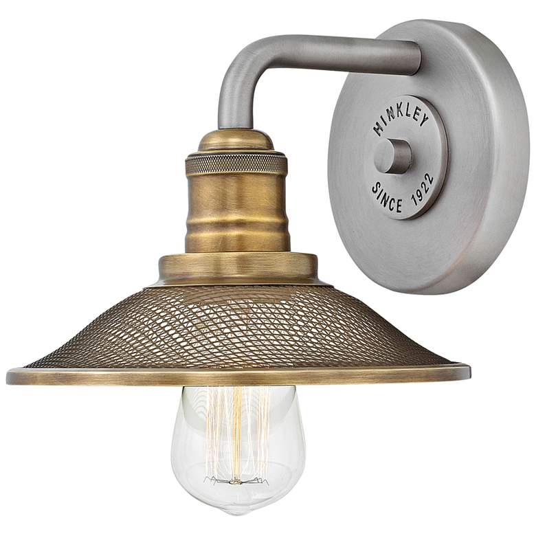 Sconce Hinkley Rigby 8 3/4" High Antique Nickel Wall