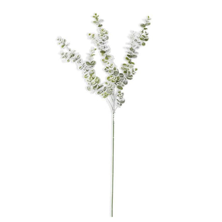 32" Snowy Flocked Eucalyptus Stem