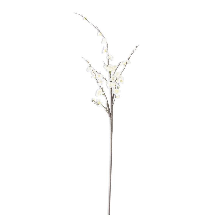 49.5" White Icy Blossom Branch