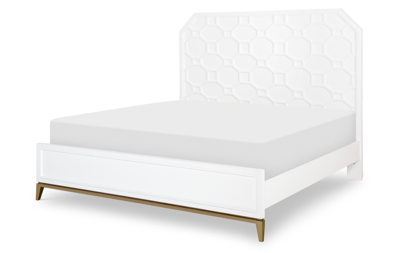 Bed Frame Lattice Panel Queen Chelsea Collection