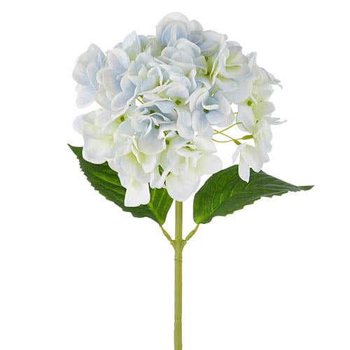 STEM 19" REAL TOUCH LIGHT BLUE HYDRANGEA