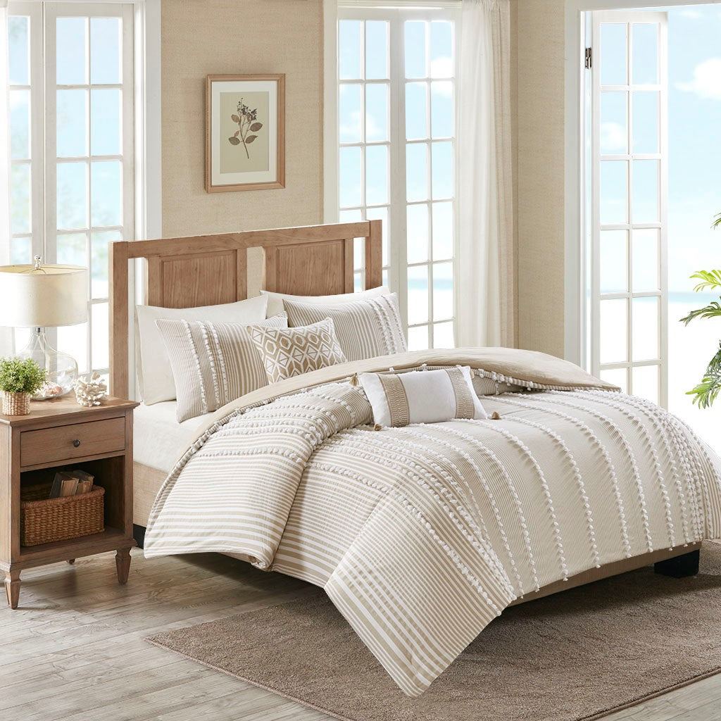 Bedding-Anslee 3 Piece Cotton Duvet Cover Set