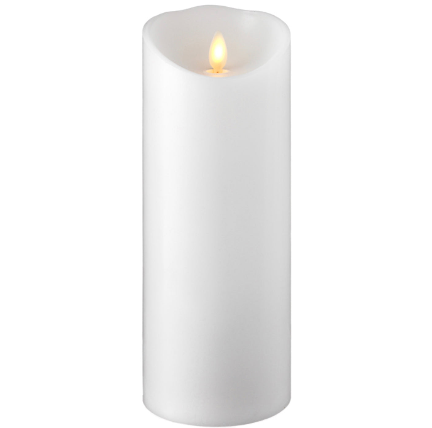 Candle Pillar Push Flame 3.5" x 9"