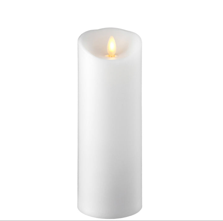 Candle Pillar Push Flame 3" x 8"