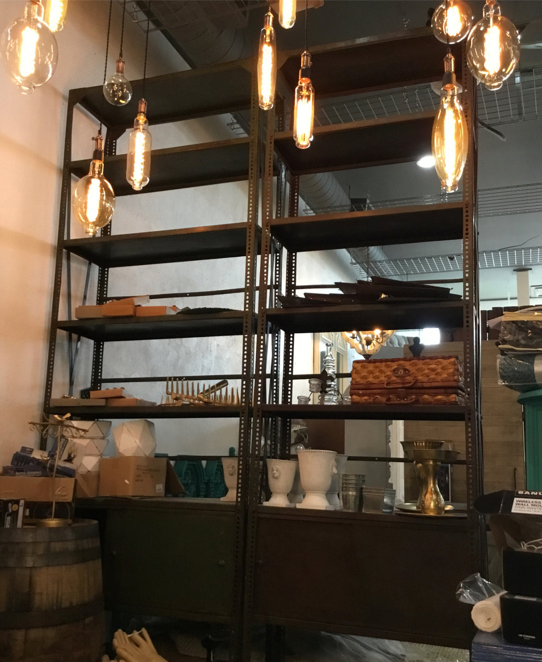 Metal Shelving Unit Green