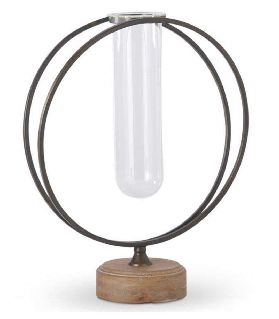 18.25" Glass Test Tube Vase