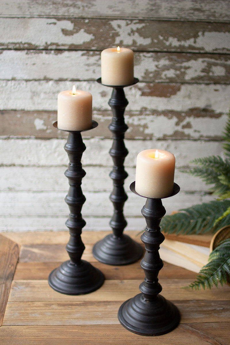 Metal Towers Candleholder Large