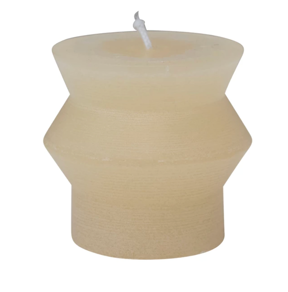 Unscented Totem Pillar Candle, Ivory 3