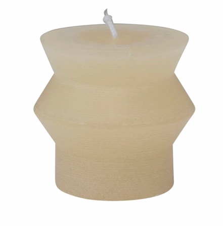 Unscented Totem Pillar Candle, Ivory 3"x3"