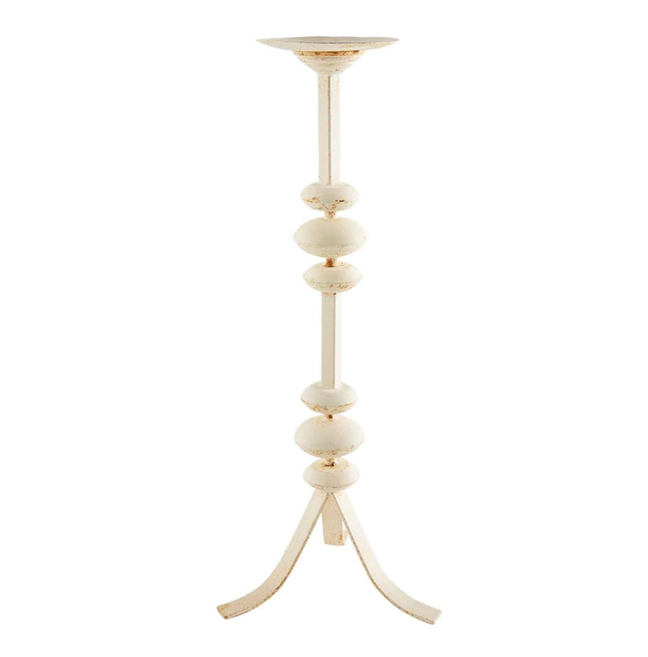 White Metal Candlestick