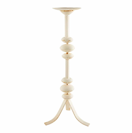 White Metal Candlestick