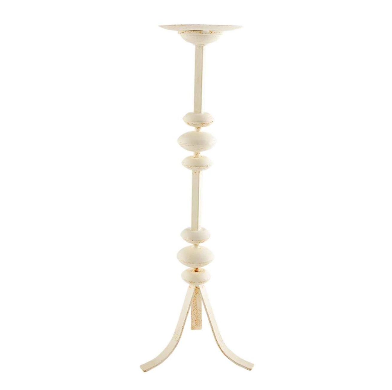 White Metal Candlestick