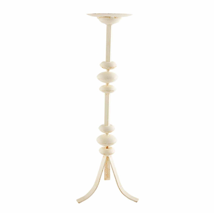 White Metal Candlestick