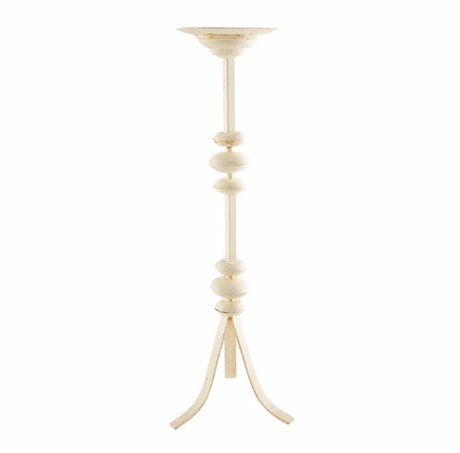 White Metal Candlestick