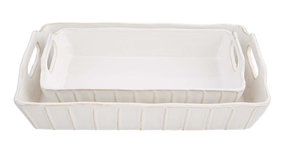 White Baker Dish Set