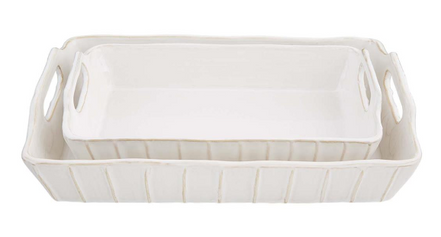 White Baker Dish Set