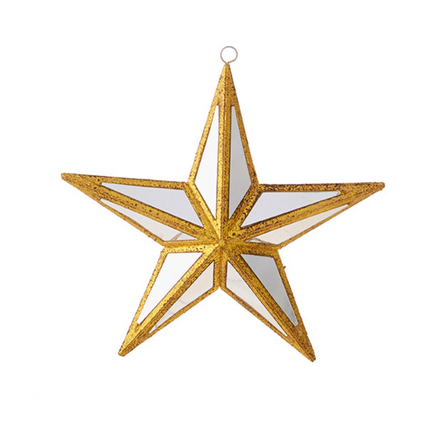 6" Mirrored Star Ornament