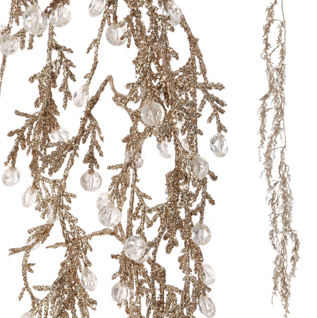 Glittered Ice Garland 6'