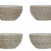 Dinnerware Debossed Stoneware Bowl