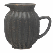 Stoneware Fluted Pitcher