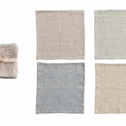 Napkin Cocktail Set of 2 Woven Linen