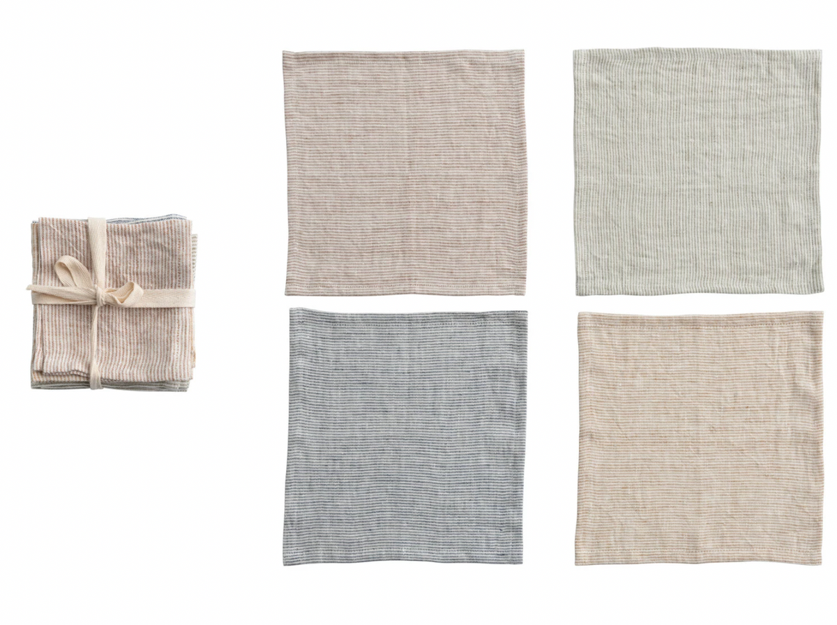 Napkin Cocktail Set of 2 Woven Linen