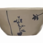 Dinnerware Hand-Stamped Stoneware Bowl