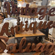 Rusted Metal Antique Sign