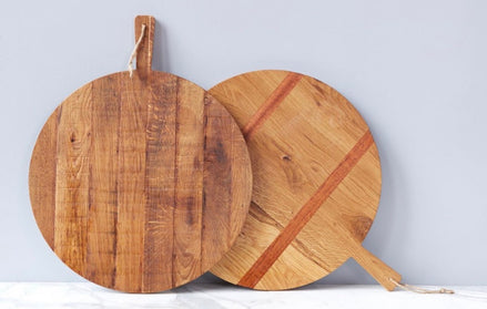 Charcuterie Board Round Oak