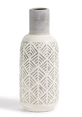 13.6" Ceramic Pattern Vase