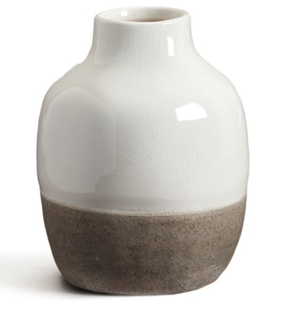 White & Brown Vase