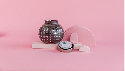 Candle Sweet Grace Gunmetal Round