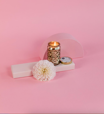 Candle Sweet Grace Small Silver And Gold Jar