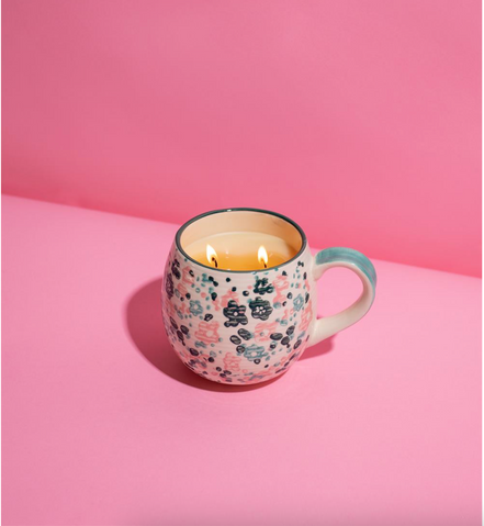 Sweet Grace Flower Mug Candle