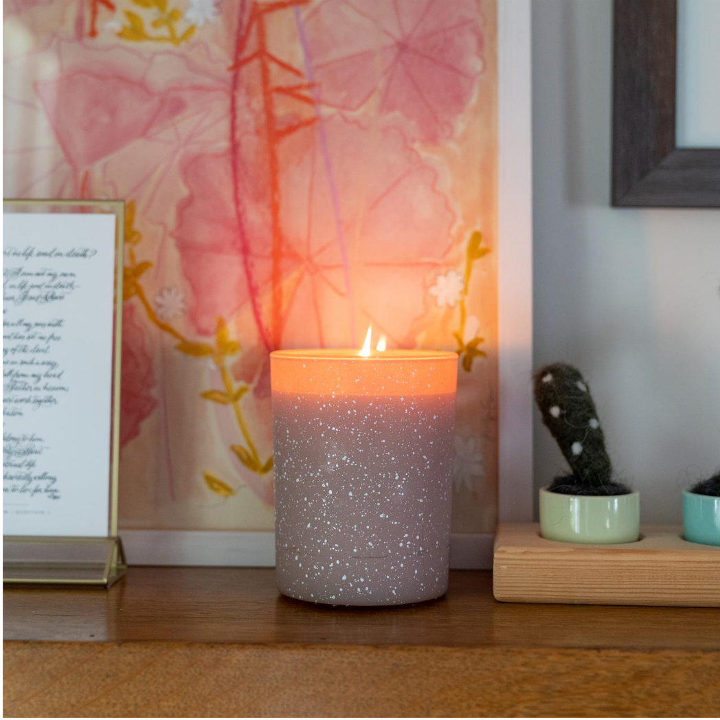 Sweet Grace Pink Speckle Candle