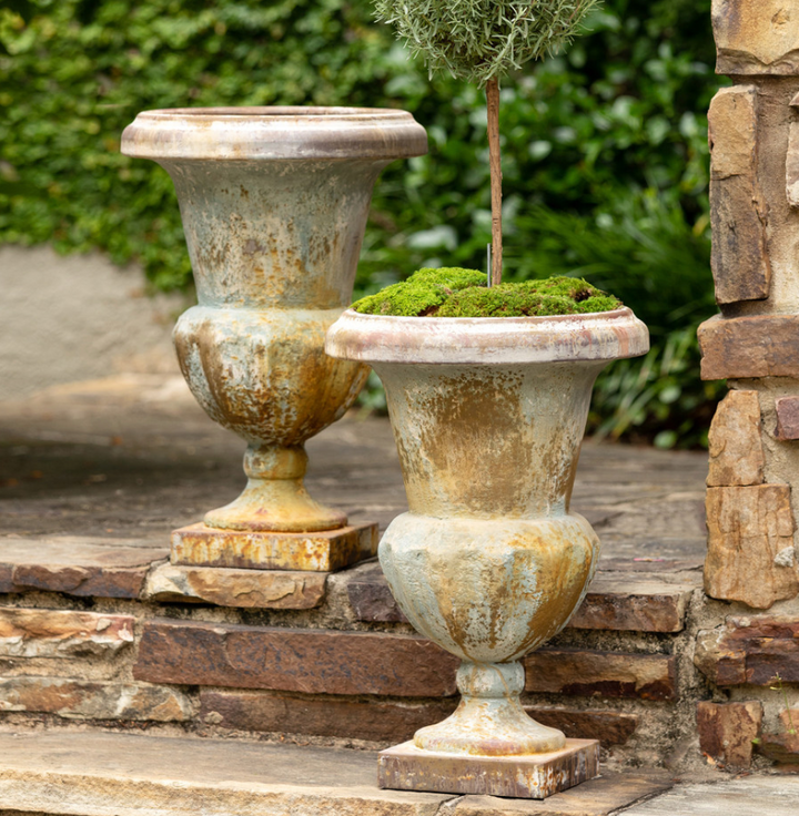 Aged Mantel Urn