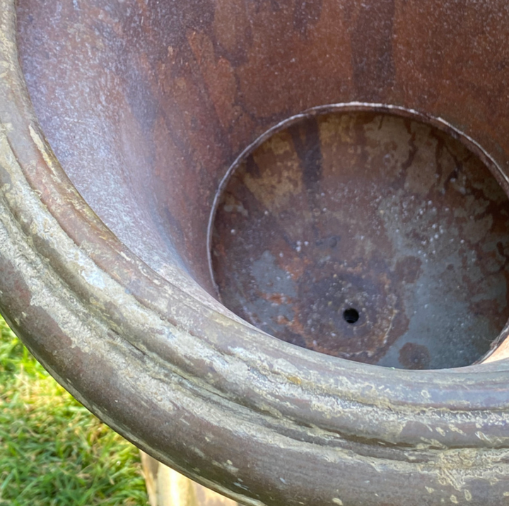 Aged Mantel Urn