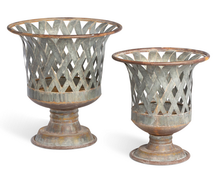 Woven Metal Classic Urn