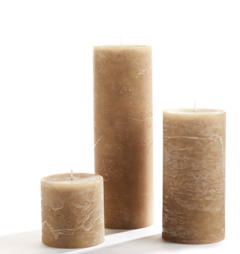 3x3 Rustic Pillar Candle
