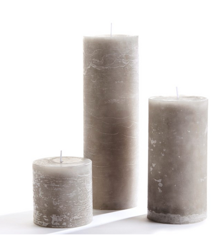3x3 Rustic Pillar Candle