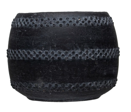 Terracotta Planter with Raised Dots