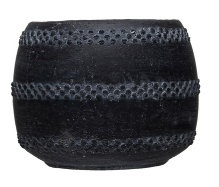 Terracotta Planter with Raised Dots