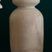 Candlestick Turned Wooden
