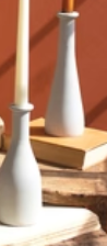 Candle Holders Cast Aluminum Stone