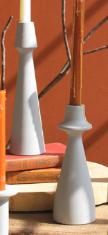 Candle Holders Cast Aluminum Stone