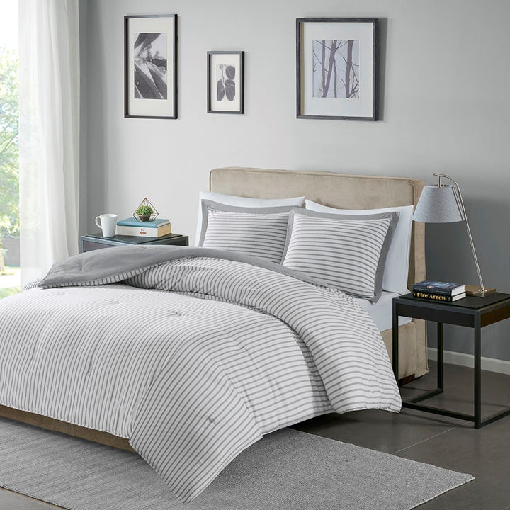 Bedding-Hayden Reversible Yarn Dyed Down Alternative Comforter Set