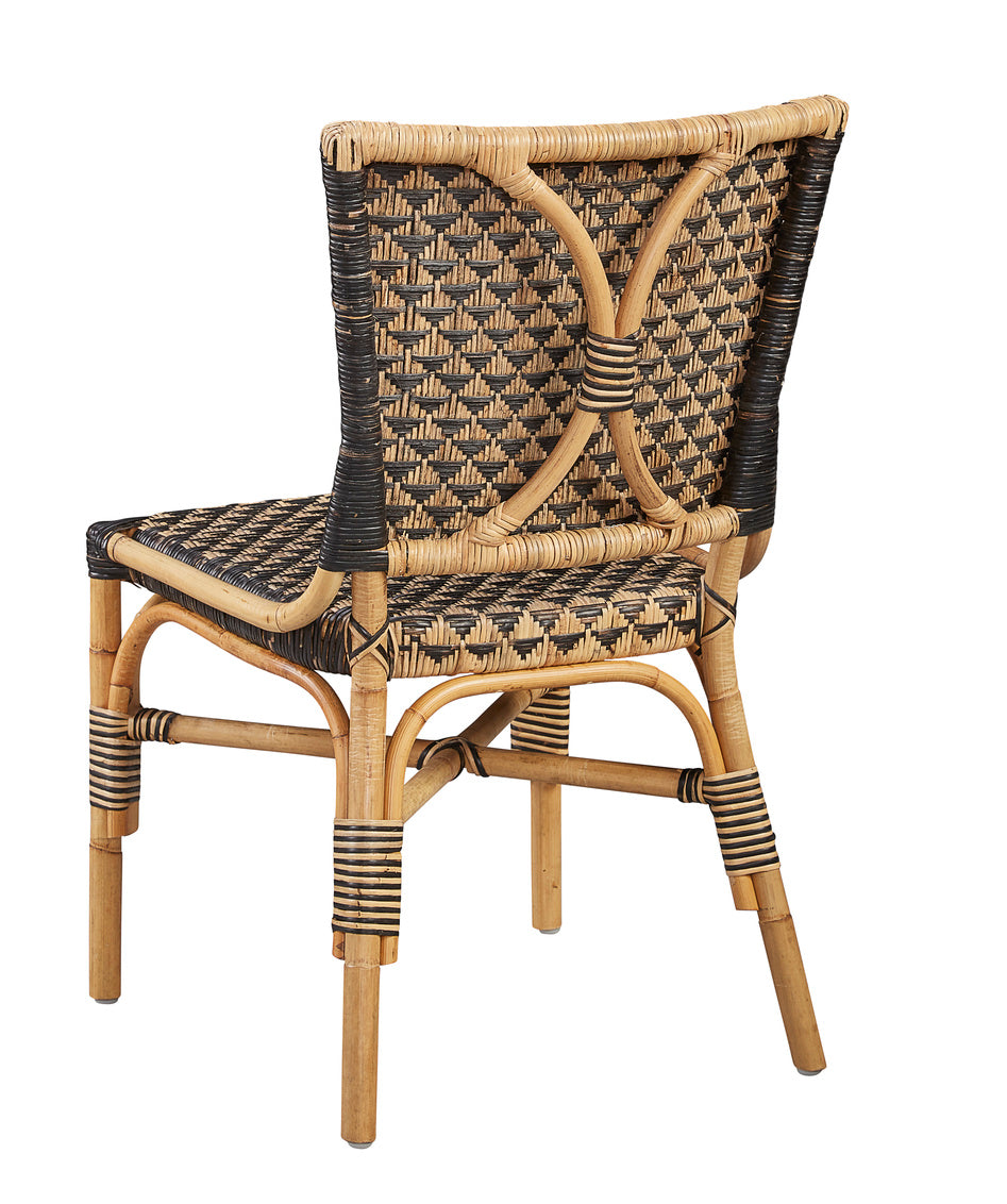 Dining Chair-Black & Tan